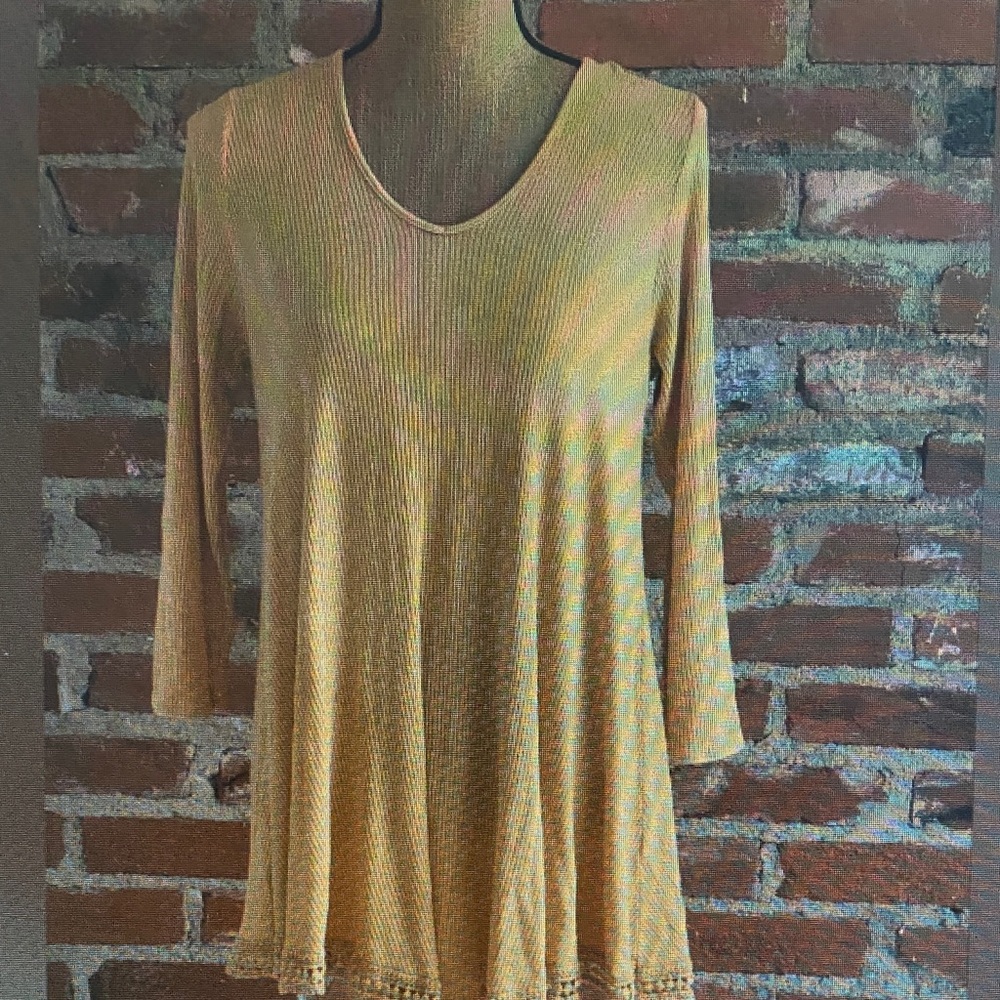 Women's Mustard Yellow Ribbed Scoop Neck Crop Top